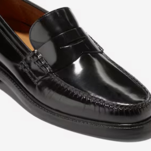 NWOB Men’s Cole Haan Pinch Prep Penny Loafer In Brush-off Black Size 9.5. - Picture 4 of 10